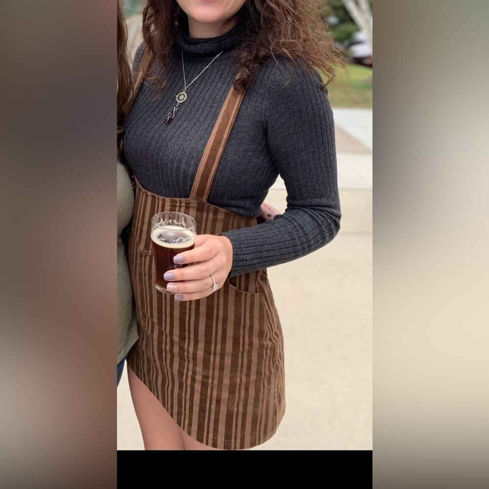 Joyfolie Brown Jumper Skirt